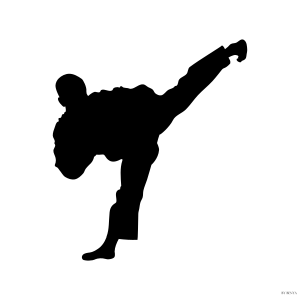 openclipart圖庫：Silueta Tae Kwon Do