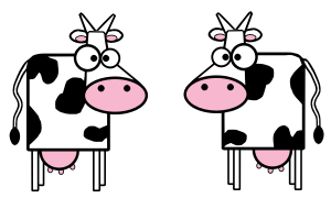 openclipart圖庫：Cows