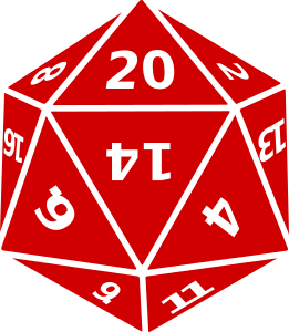 openclipart圖庫：Twenty-Sided Dice