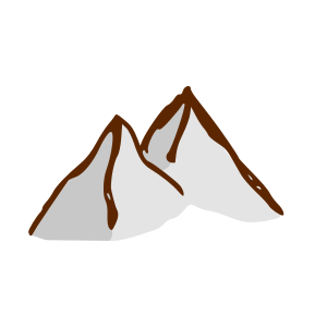 openclipart圖庫：RPG map symbols: mountains