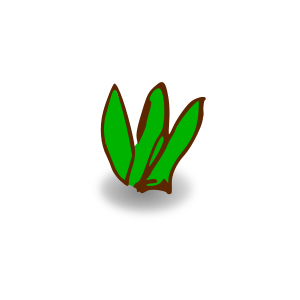openclipart圖庫：RPG map symbols: plant