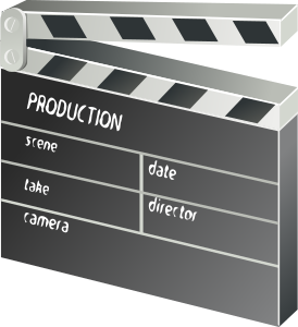 openclipart圖庫：other movie clapper-board