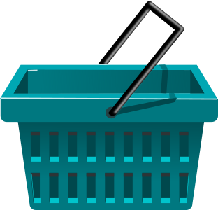 openclipart圖庫：blue basket