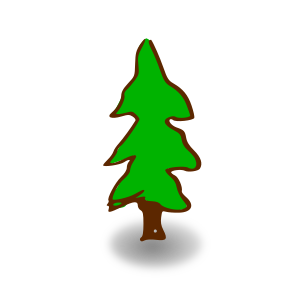 openclipart圖庫：RPG map symbols: tree