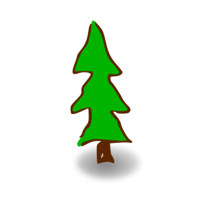 openclipart圖庫：RPG map symbols: tree