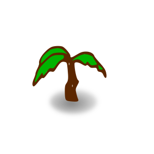 openclipart圖庫：RPG map symbols: palm tree