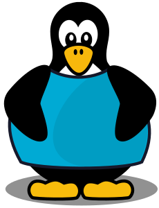 openclipart圖庫：Penguin with a shirt
