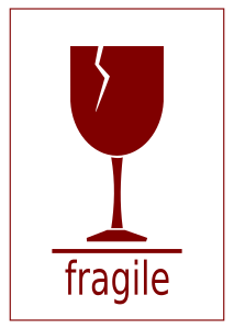 openclipart圖庫：Fragile Label