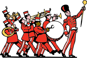 openclipart圖庫：marching band