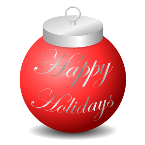 openclipart圖庫：Happy Holidays Ornament