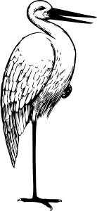 openclipart圖庫：stork