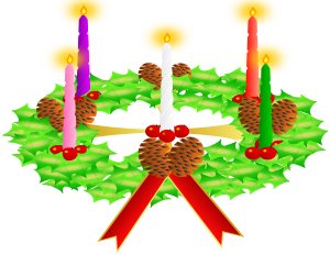 openclipart圖庫：Advent wreath. Advent crown