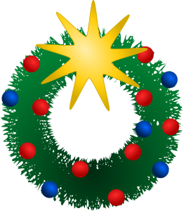 openclipart圖庫：Festive Wreath
