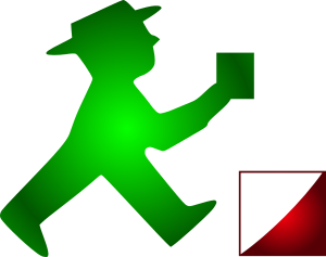 openclipart圖庫：Ampelmännchen macht Orientierungslauf