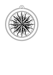 openclipart圖庫：Compass Rose 1595