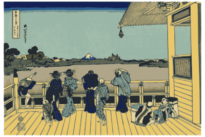 Hokusai-Mount Fuji-36-Views-07 - Openclipart