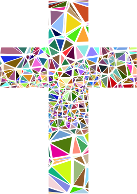 stained glass cross clip art