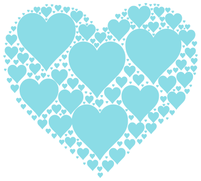 Hearts In Heart - Openclipart