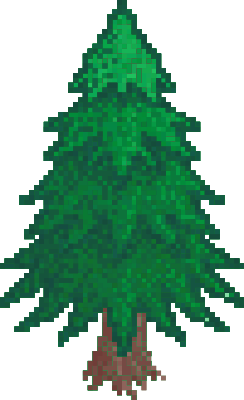 transparent christmas tree pixel