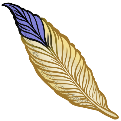 Yellow feather - Openclipart