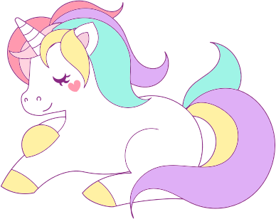 Pastel Unicorn - Openclipart