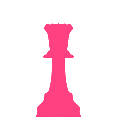 Silhouette Chess Piece REMIX – Queen / Dama Clip Art Image