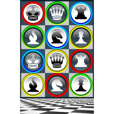 Name of Chess Pieces - English and Spanish - Openclipart