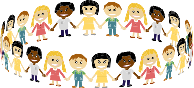 Children holding hands - Openclipart