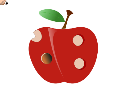 Simple Red Apple - Openclipart