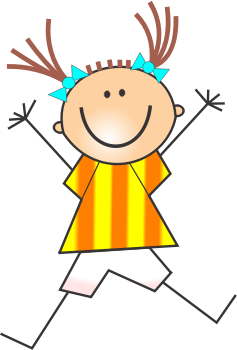 Girl Stick Figure Doing Handstand - Openclipart