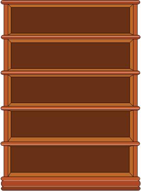 Bookshelf Empty - Openclipart