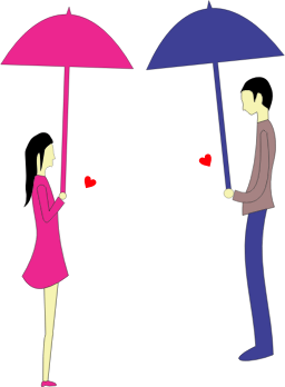 Shared Umbrella Openclipart