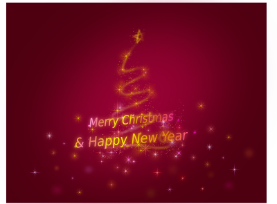 Merry Christmas &amp; Happy New Year - Openclipart