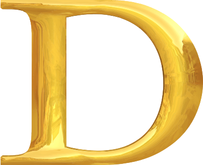 Gold typography - Openclipart