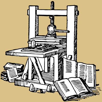 printing press clipart