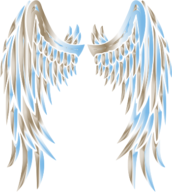 Gold Angel Wings No BG - Openclipart