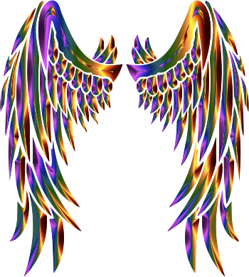 Gold Angel Wings No BG - Openclipart