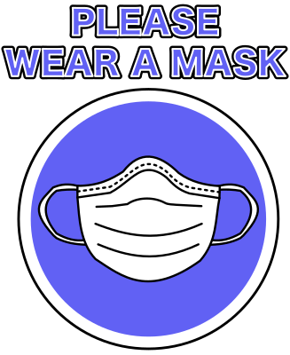 Mandatory sign: wear mask - Openclipart