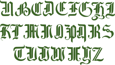 english gothic lettering