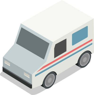 Mail Truck (Japanese version) - Openclipart