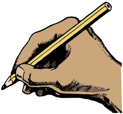 Pencil in Hand - Openclipart