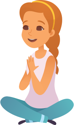 Young Woman Sitting At Computer Desk - Openclipart