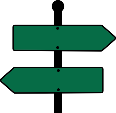 Two Way Sign - Openclipart