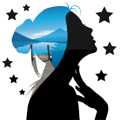 Woman in saree silhouette 2 - Openclipart