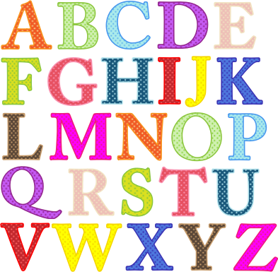 Colorful Alphabet Uppercase - Openclipart