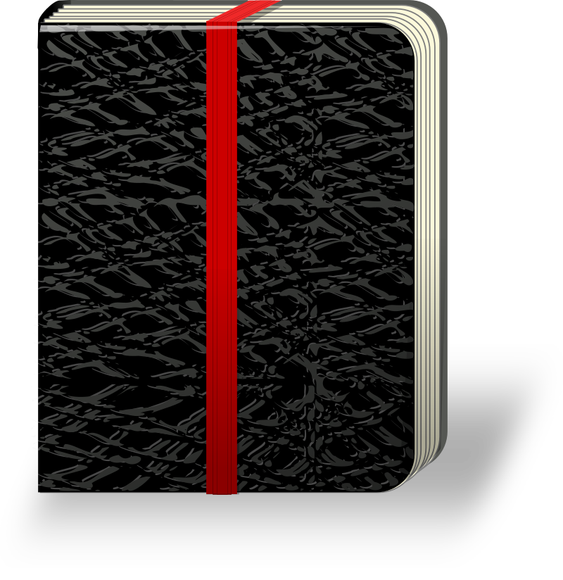 black notebook