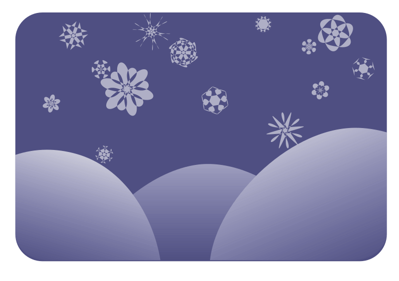 dark blue snowflakes