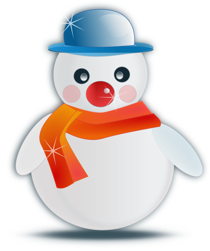 Snowman glossy