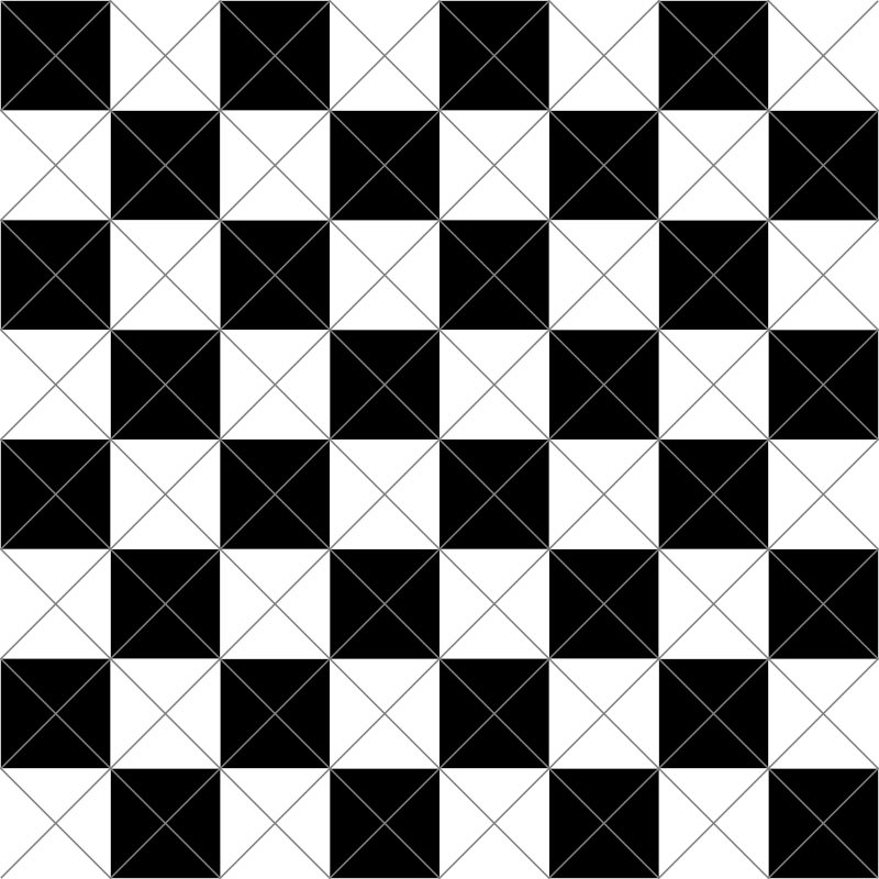 chessboard-diagonal-cuts - Openclipart