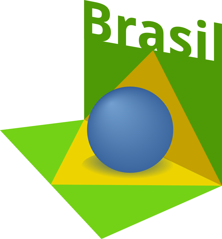 Brazil flag art 3D